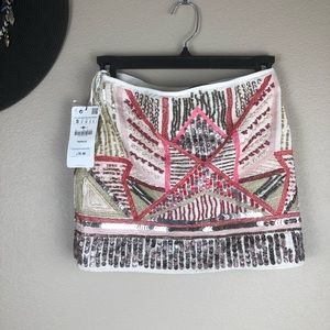 NWT Zara woman’s sequin skirt